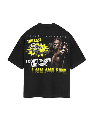 Israel Adesanya 'Aim & Fire' Supporter T-Shirt